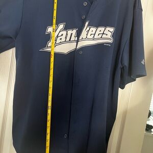 Logo Athletic Navy Blue Yankees Shirt